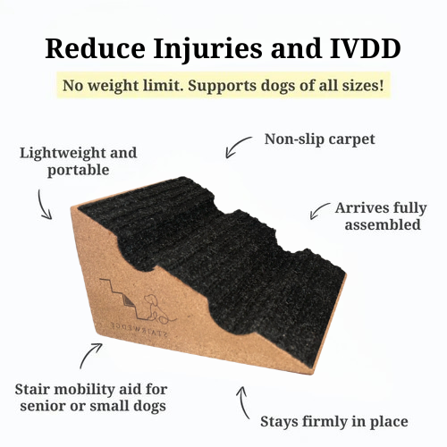 Stairwedge - Dog Ramp for Small Dogs - Versatile Stair Ramp for Any Staircase