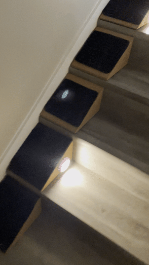 Stairwedge demo with lights