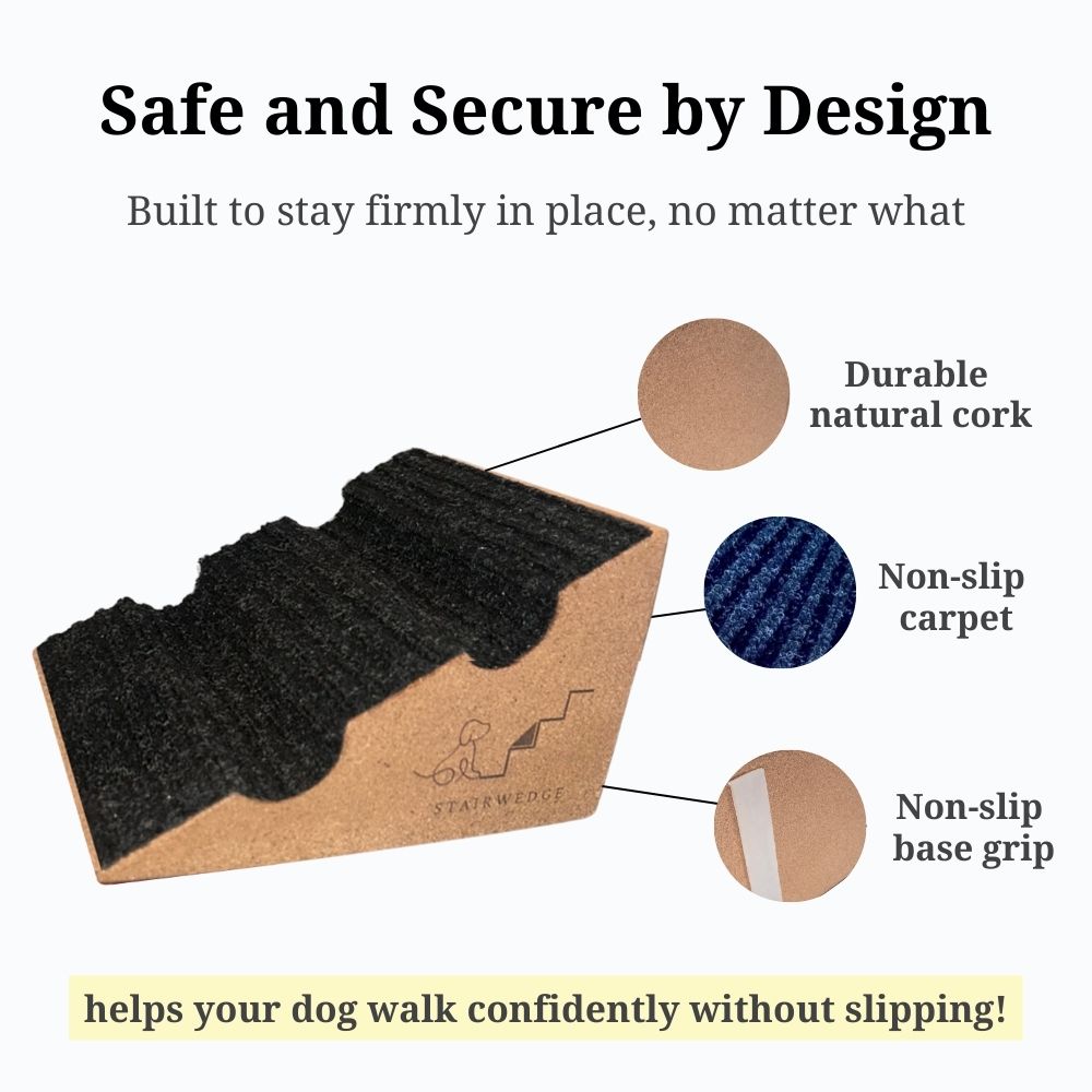 Stairwedge - Dog Ramp for Small Dogs - Versatile Stair Ramp for Any Staircase