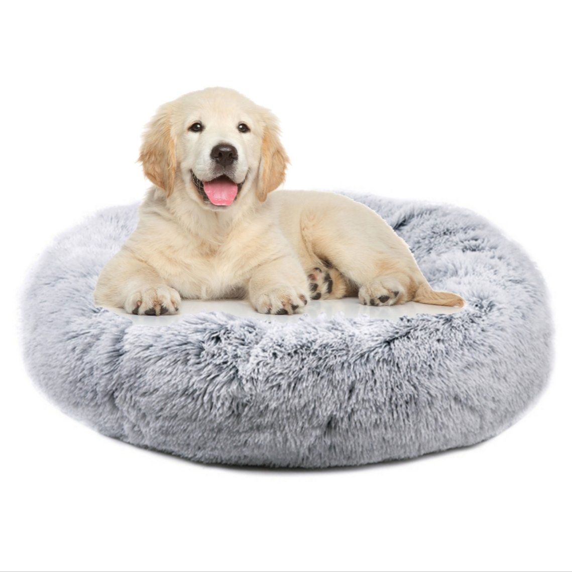 Mr. Peanut's 23" OrthoPlush® Pet Bed - Gray Two Tone