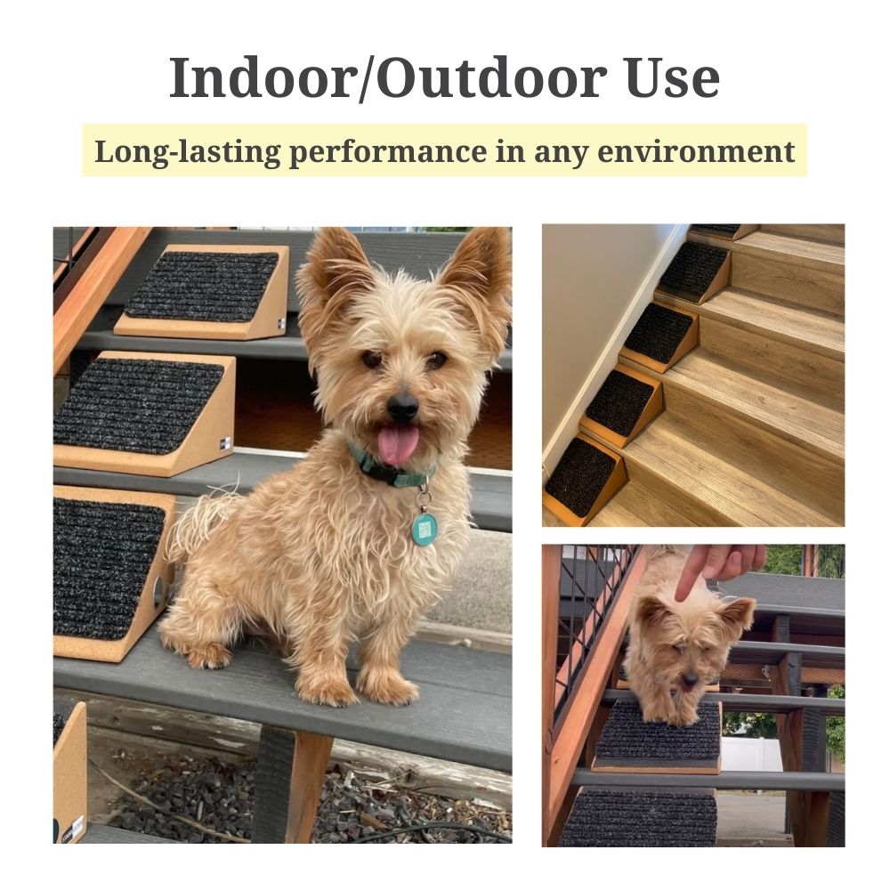 Stairwedge Dog Ramp for Small Dogs Versatile Stair Ramp for Any St