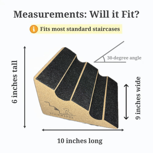 Stairwedge - Best Selling Tread and Grooved Design!  Dog Ramp for Small Dogs - Versatile Stair Ramp for Any Staircase